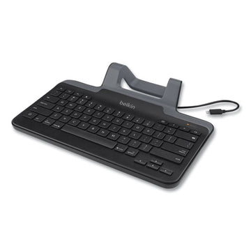Belkin® Wired Tablet Keyboard With Stand For For Ipad With Lightning Connector, Black freeshipping - TVN Wholesale